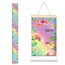 Load image into Gallery viewer, Rainbow Unicorn Children's Hanging Kids Growth Chart Wall Sticker Rule Growth Table Height Measurement Ruler for Kids Boys Girls