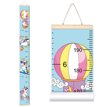 Load image into Gallery viewer, Rainbow Unicorn Children's Hanging Kids Growth Chart Wall Sticker Rule Growth Table Height Measurement Ruler for Kids Boys Girls
